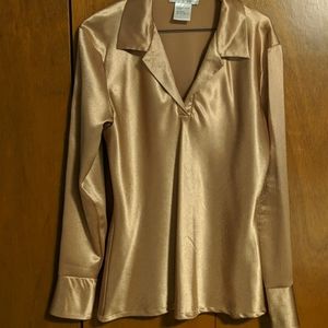 Satin Gold blouse